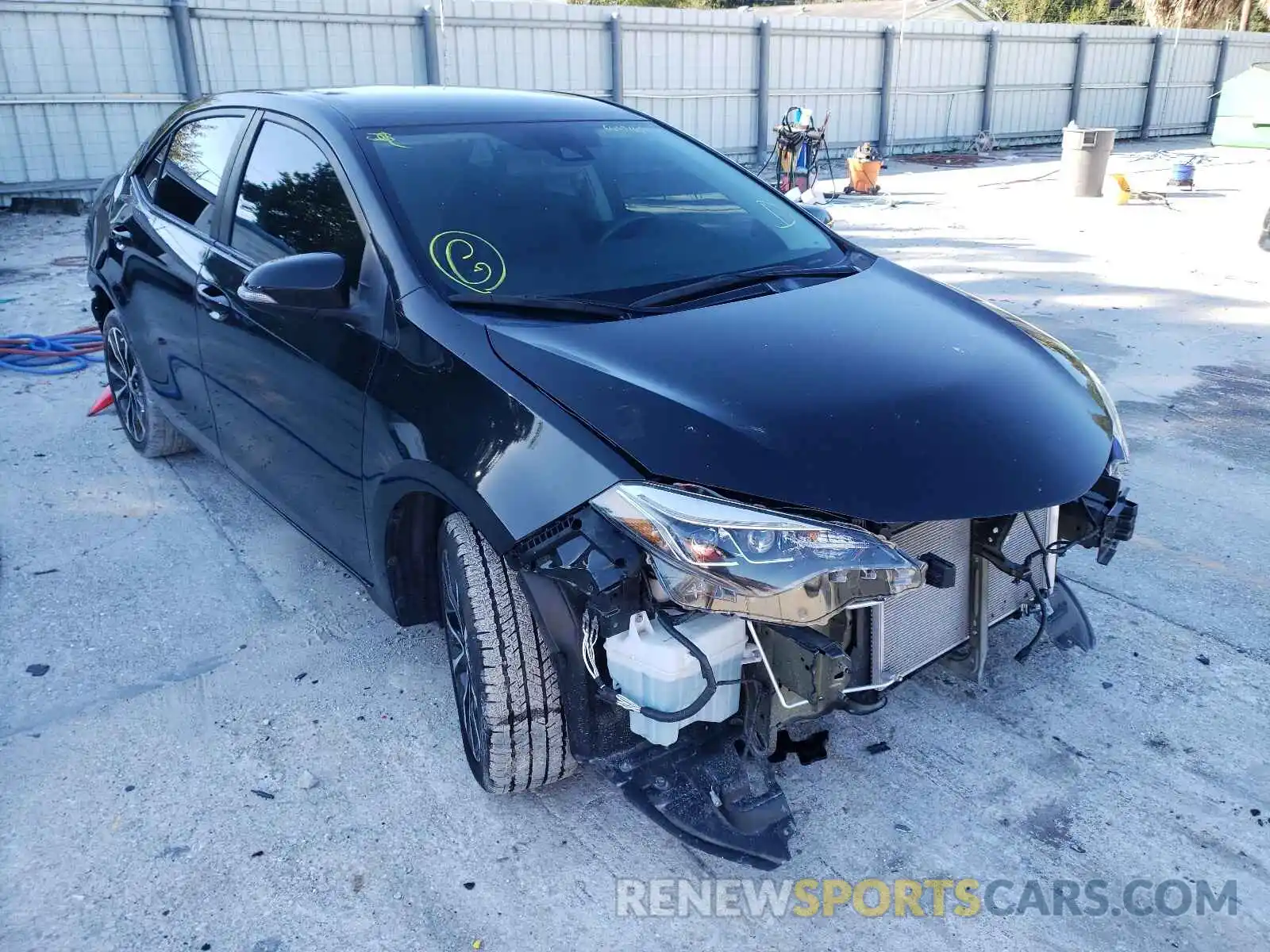 1 Photograph of a damaged car 5YFBURHE5KP857473 TOYOTA COROLLA 2019