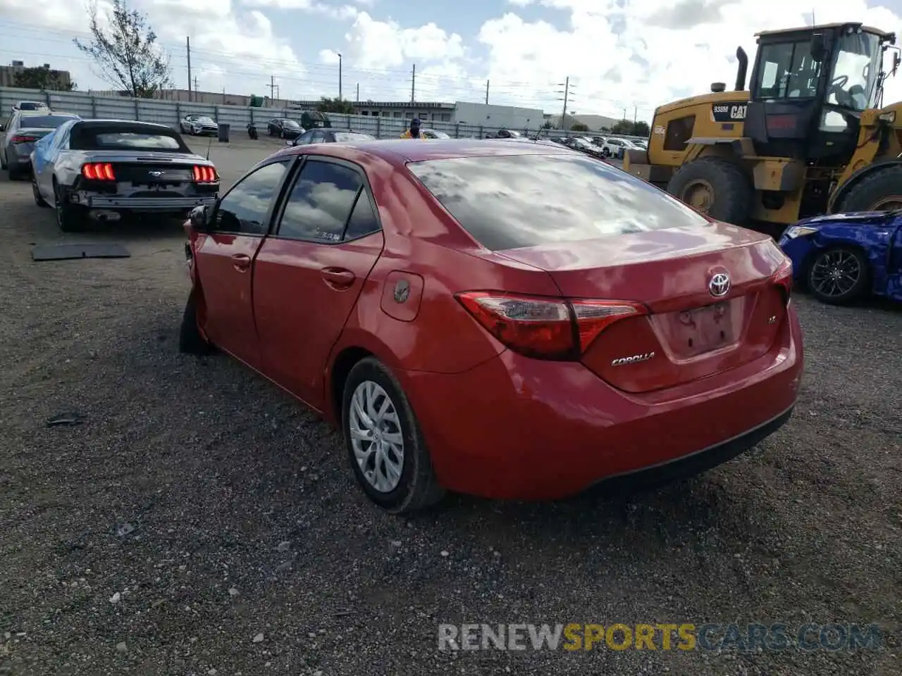 3 Photograph of a damaged car 5YFBURHE5KP858221 TOYOTA COROLLA 2019