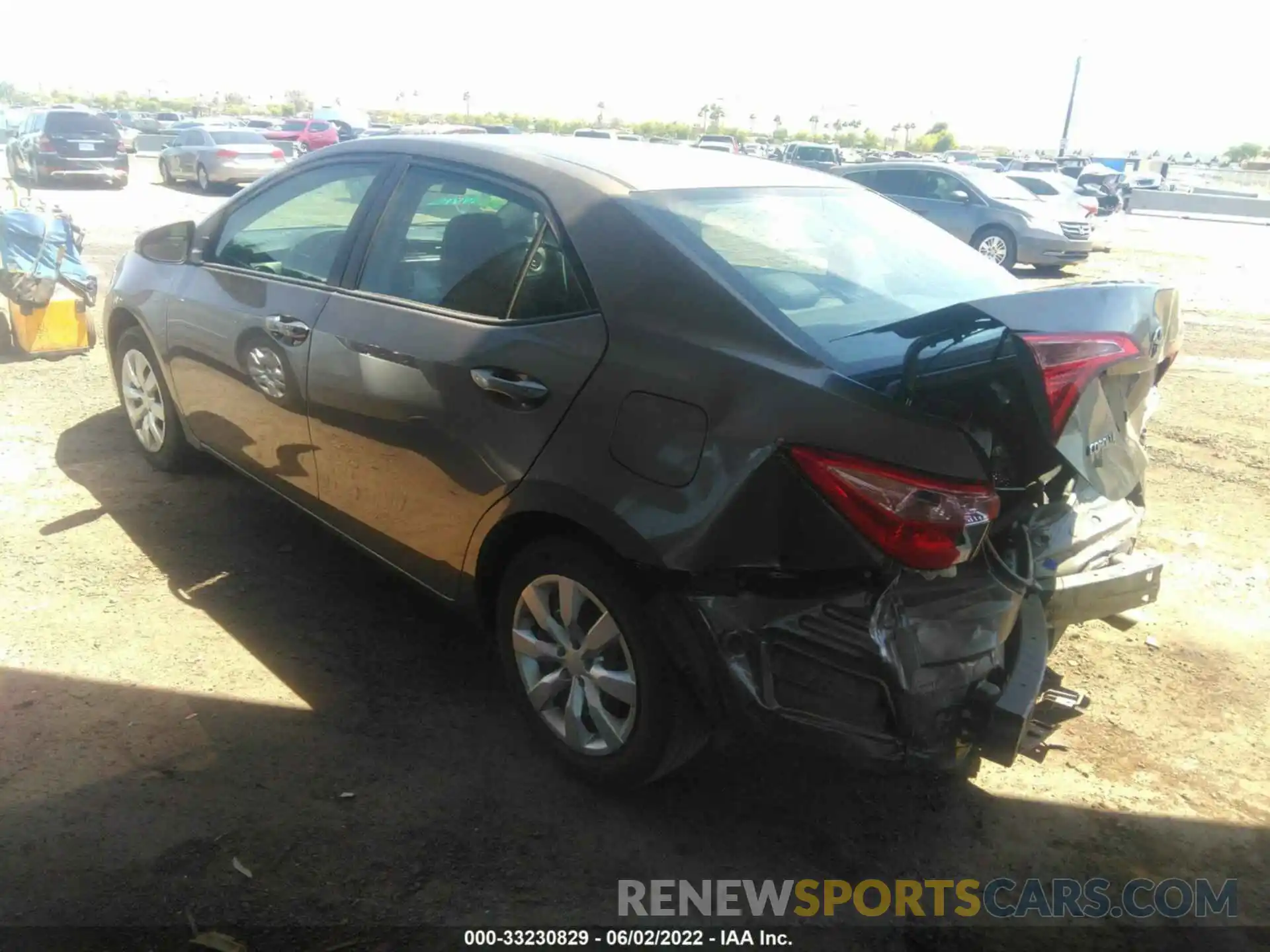 3 Photograph of a damaged car 5YFBURHE5KP859949 TOYOTA COROLLA 2019