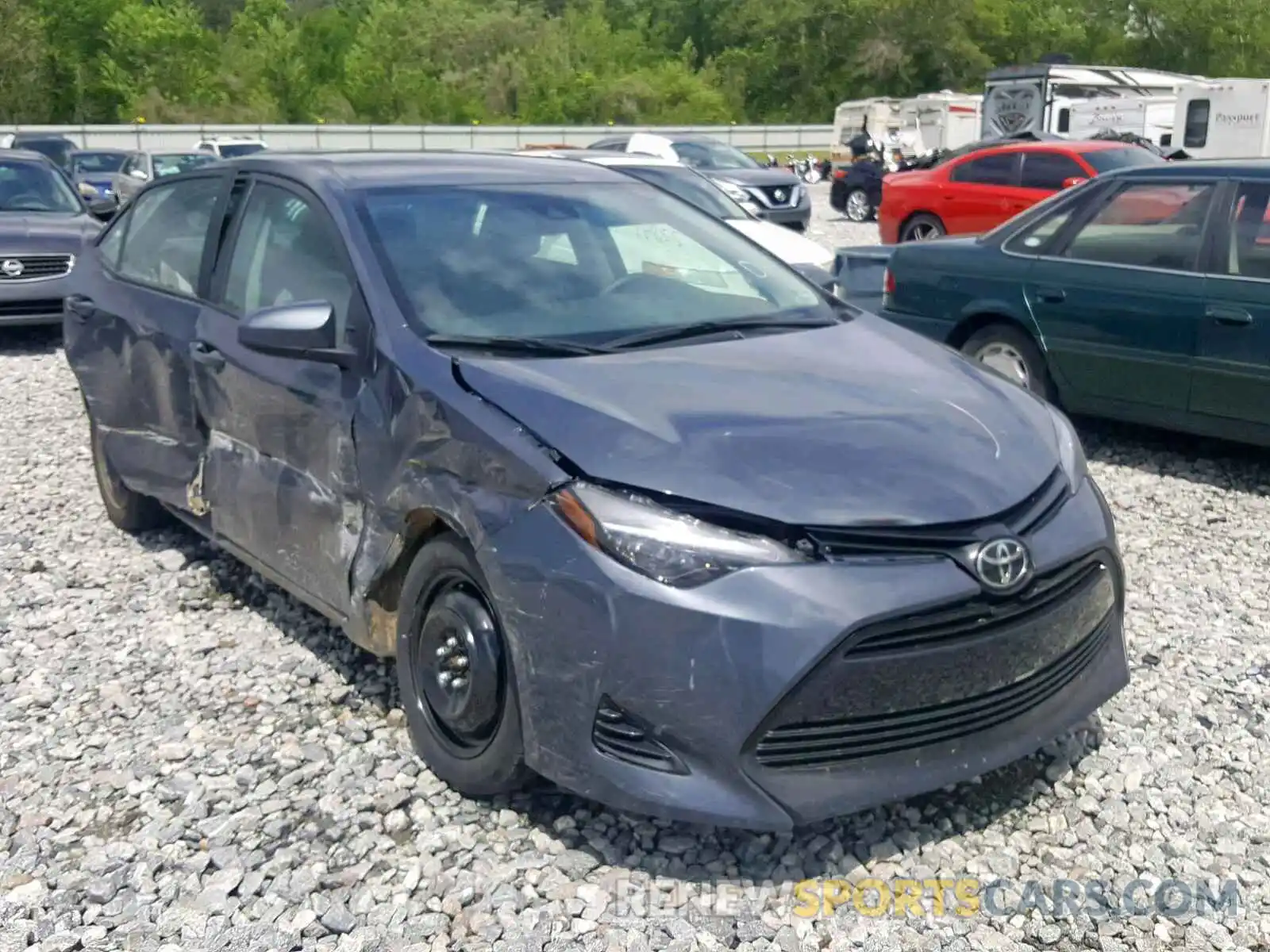 1 Photograph of a damaged car 5YFBURHE5KP860163 TOYOTA COROLLA 2019