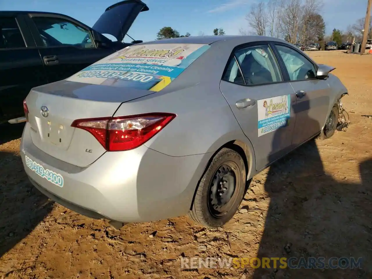 4 Photograph of a damaged car 5YFBURHE5KP861085 TOYOTA COROLLA 2019