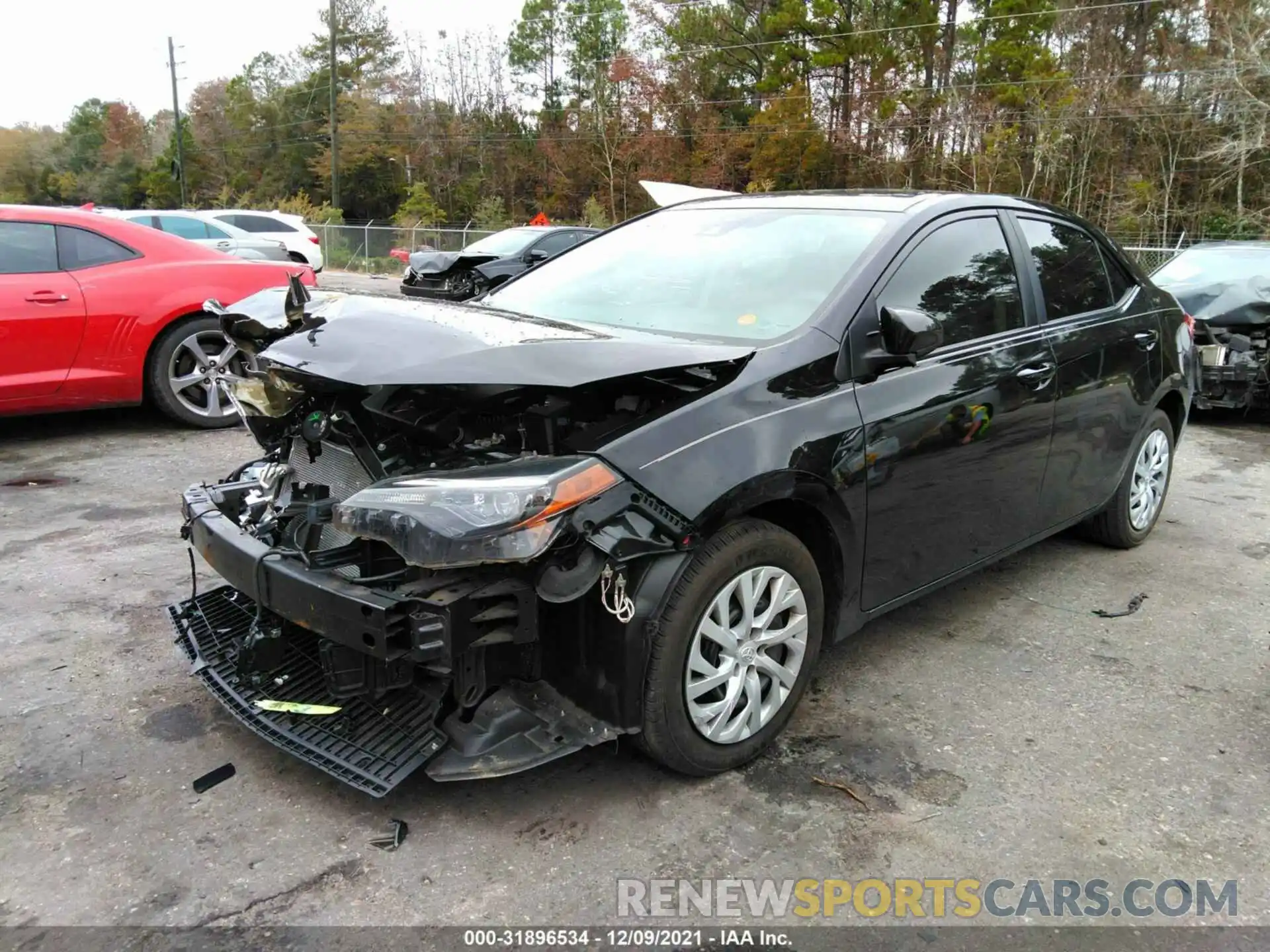 2 Photograph of a damaged car 5YFBURHE5KP861880 TOYOTA COROLLA 2019