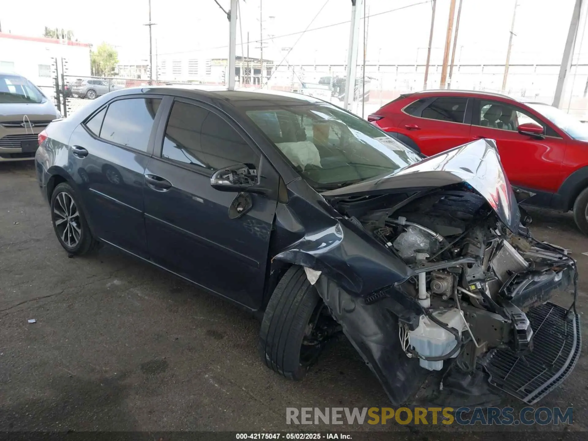 1 Photograph of a damaged car 5YFBURHE5KP862334 TOYOTA COROLLA 2019