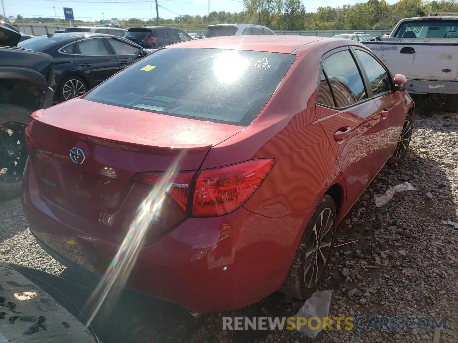 4 Photograph of a damaged car 5YFBURHE5KP862494 TOYOTA COROLLA 2019