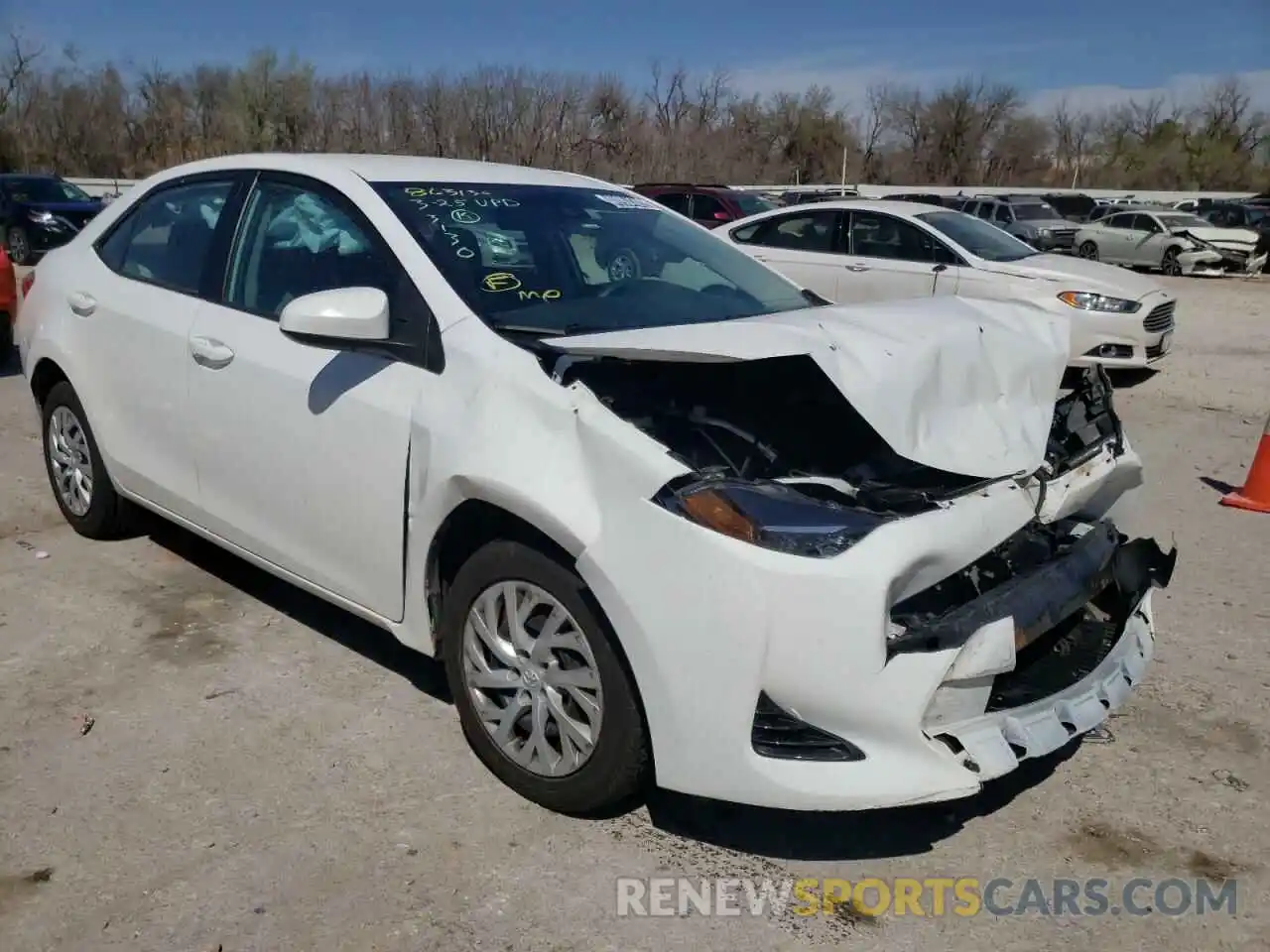 1 Photograph of a damaged car 5YFBURHE5KP863130 TOYOTA COROLLA 2019