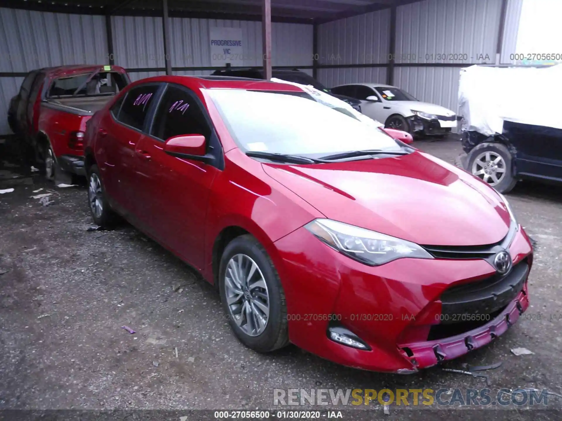 1 Photograph of a damaged car 5YFBURHE5KP866948 TOYOTA COROLLA 2019