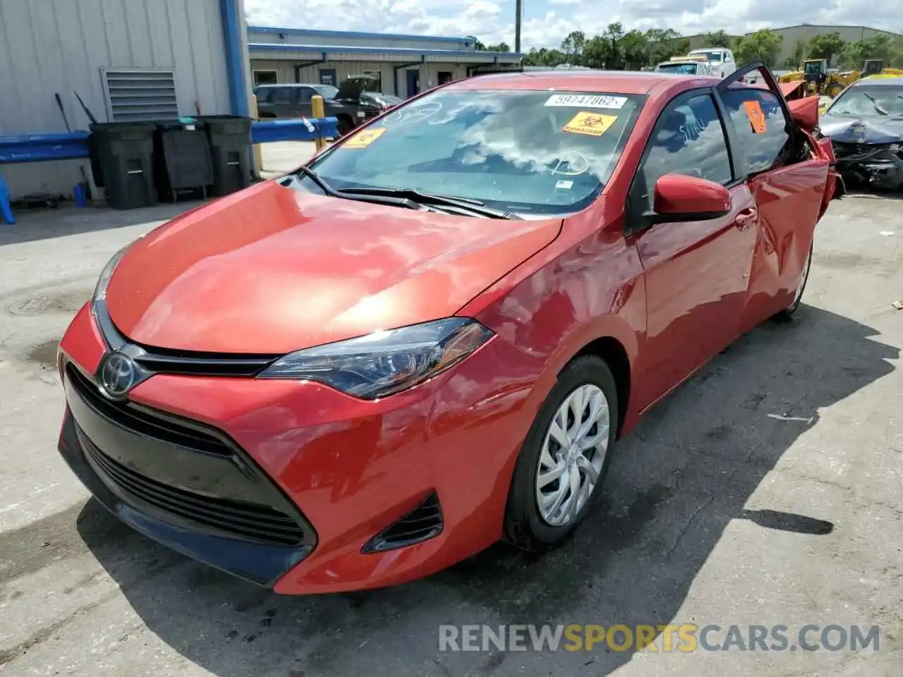 2 Photograph of a damaged car 5YFBURHE5KP868473 TOYOTA COROLLA 2019