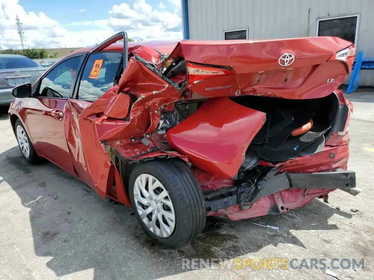 3 Photograph of a damaged car 5YFBURHE5KP868473 TOYOTA COROLLA 2019