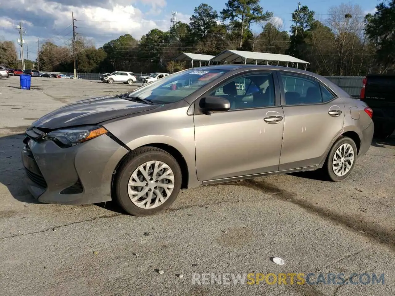 1 Photograph of a damaged car 5YFBURHE5KP869106 TOYOTA COROLLA 2019