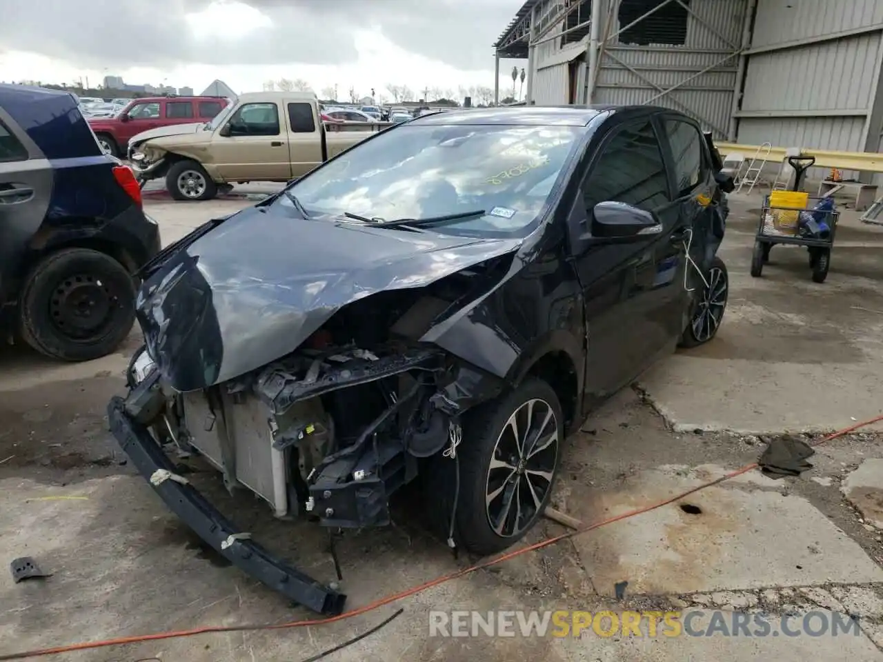 2 Photograph of a damaged car 5YFBURHE5KP870367 TOYOTA COROLLA 2019