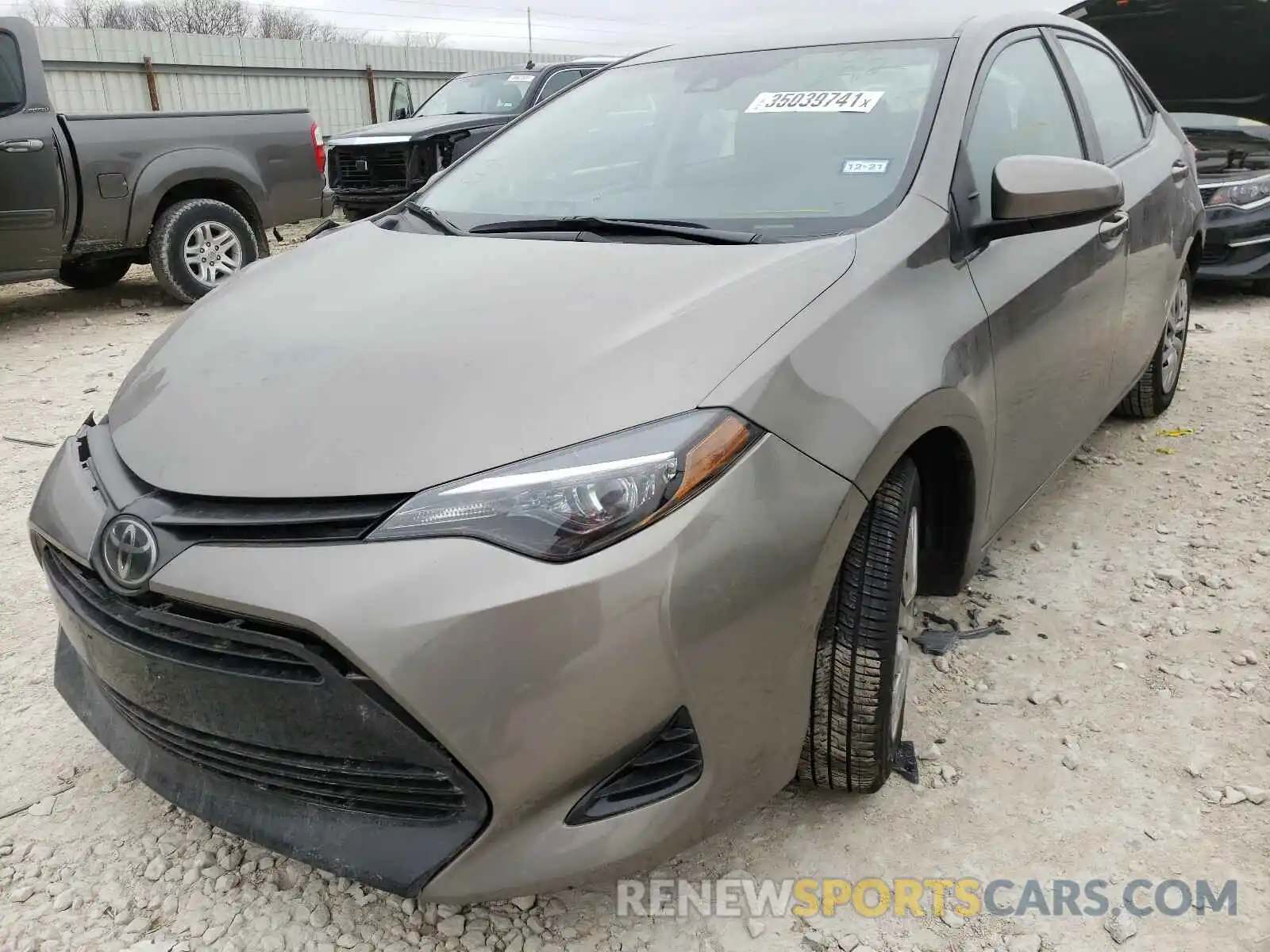 2 Photograph of a damaged car 5YFBURHE5KP870482 TOYOTA COROLLA 2019