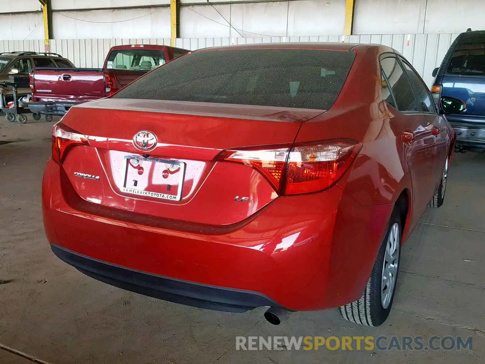 4 Photograph of a damaged car 5YFBURHE5KP871342 TOYOTA COROLLA 2019