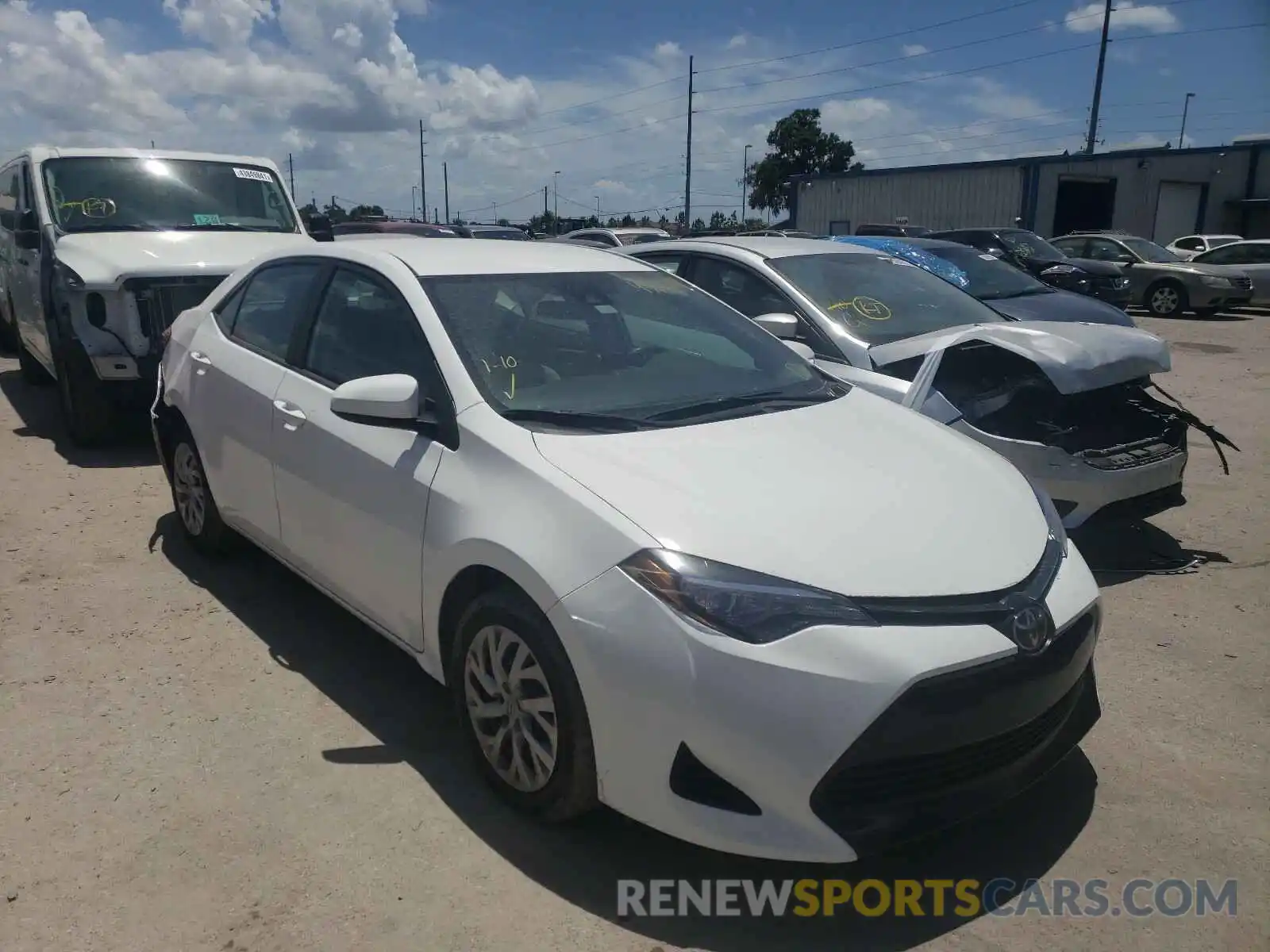 1 Photograph of a damaged car 5YFBURHE5KP871633 TOYOTA COROLLA 2019