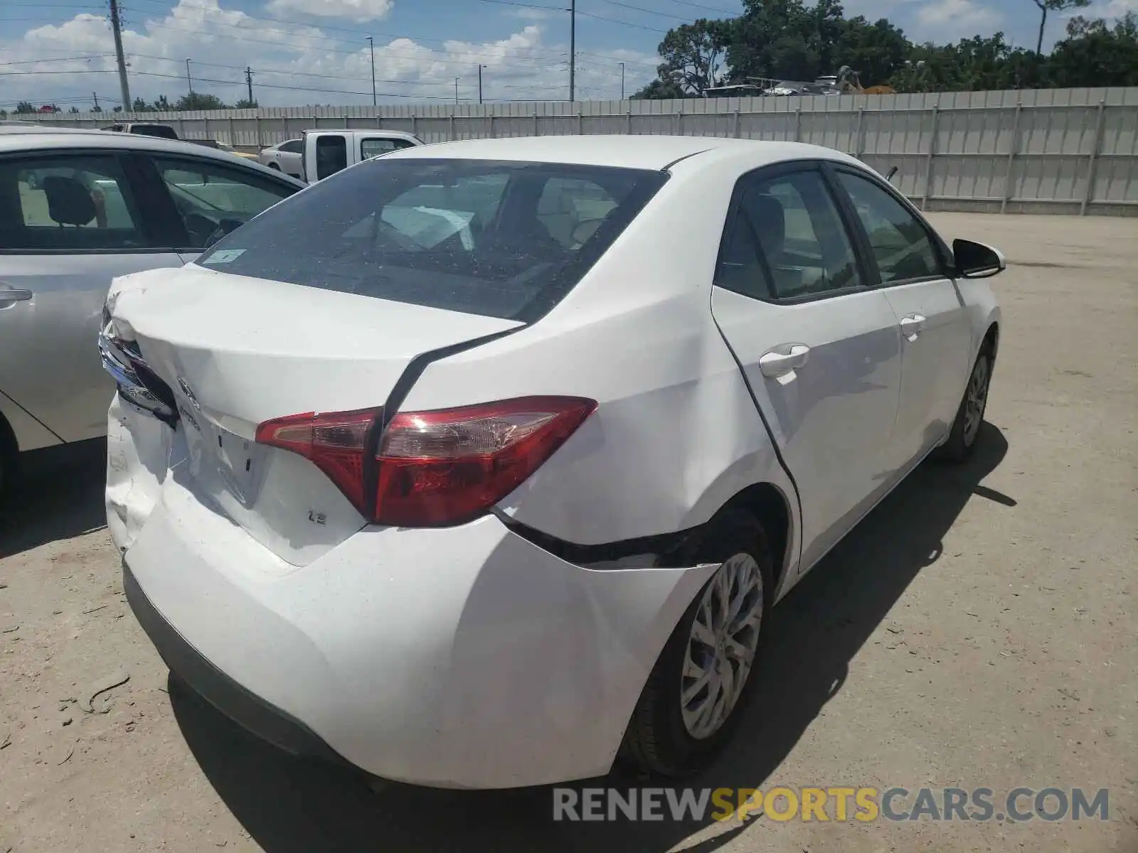 4 Photograph of a damaged car 5YFBURHE5KP871633 TOYOTA COROLLA 2019