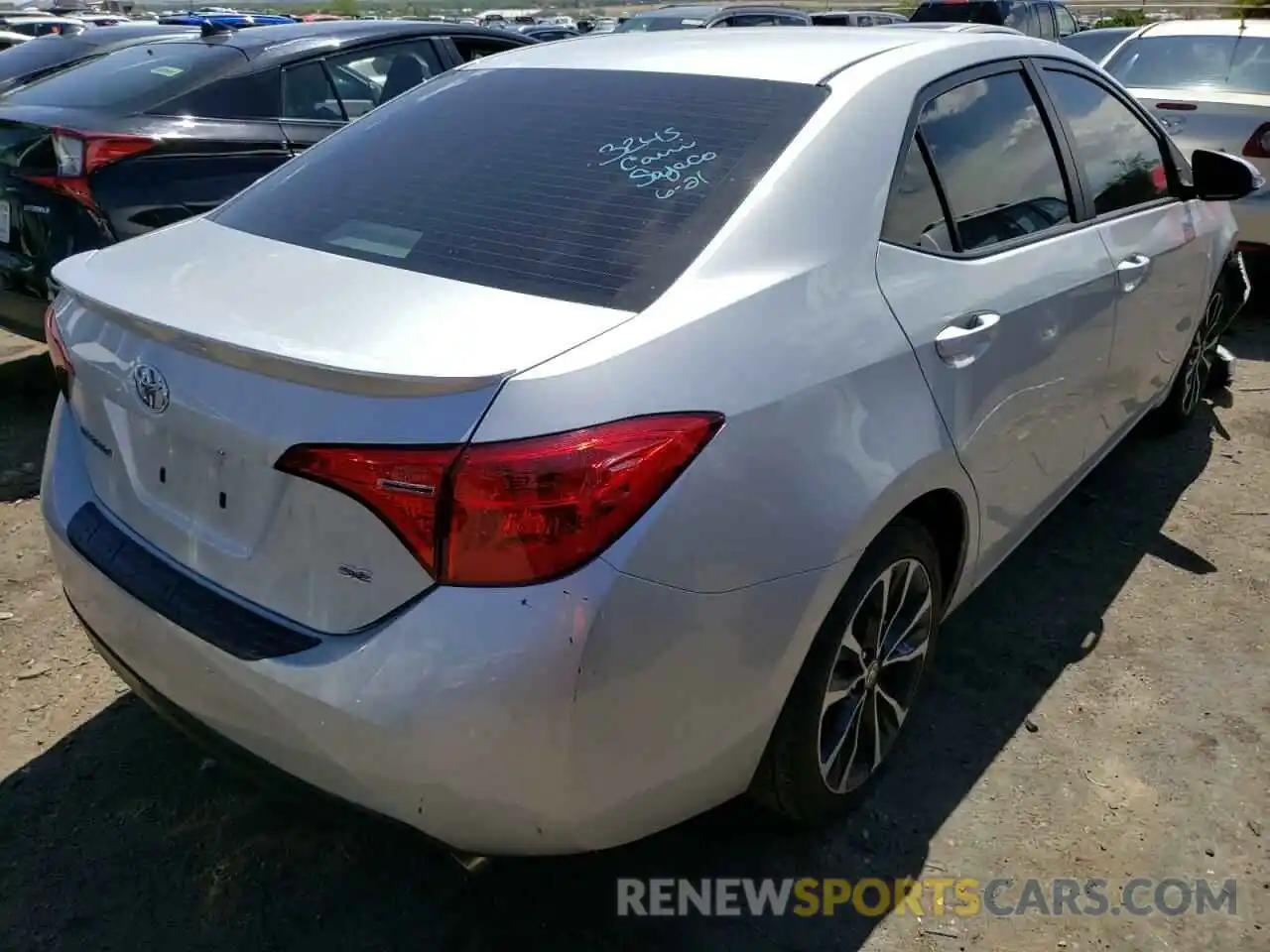 4 Photograph of a damaged car 5YFBURHE5KP872961 TOYOTA COROLLA 2019