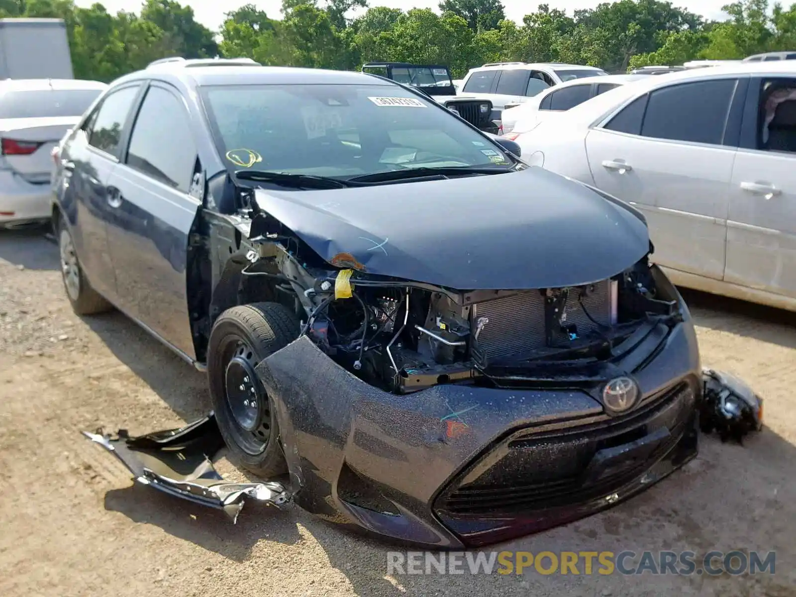 1 Photograph of a damaged car 5YFBURHE5KP873530 TOYOTA COROLLA 2019