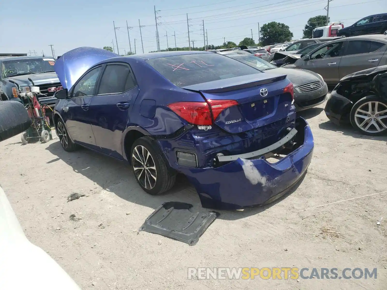 3 Photograph of a damaged car 5YFBURHE5KP875035 TOYOTA COROLLA 2019