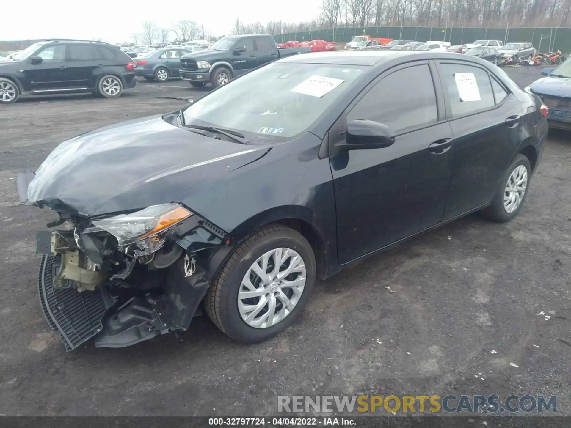 2 Photograph of a damaged car 5YFBURHE5KP878890 TOYOTA COROLLA 2019