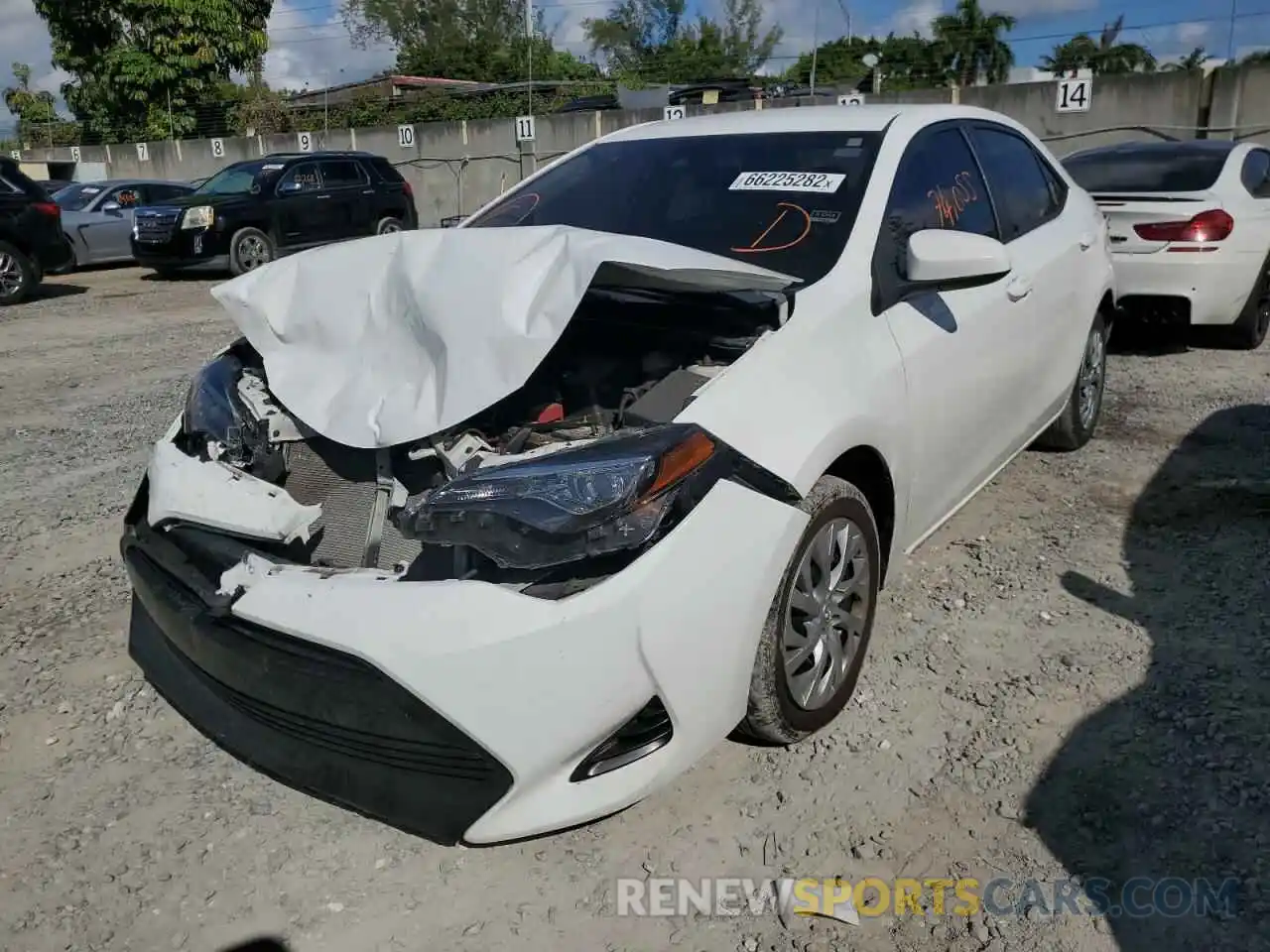 2 Photograph of a damaged car 5YFBURHE5KP879425 TOYOTA COROLLA 2019