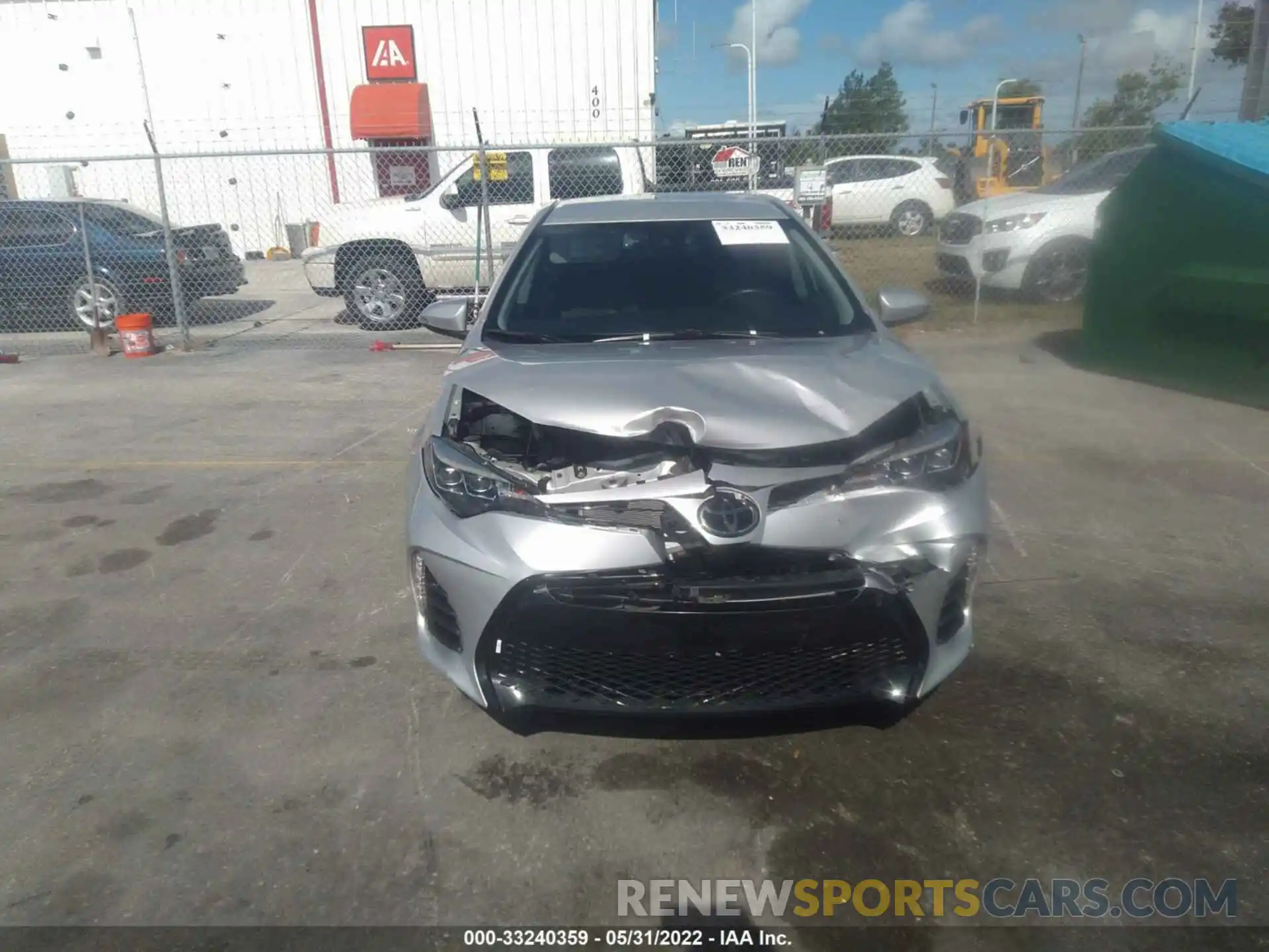 6 Photograph of a damaged car 5YFBURHE5KP880154 TOYOTA COROLLA 2019