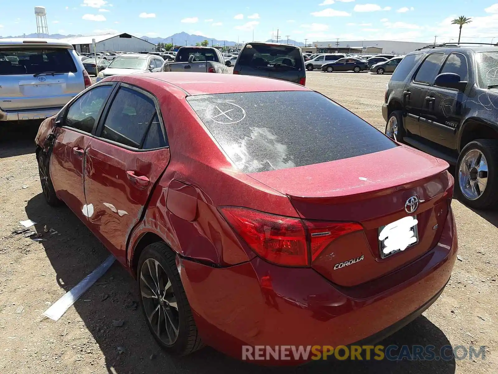 3 Photograph of a damaged car 5YFBURHE5KP883250 TOYOTA COROLLA 2019