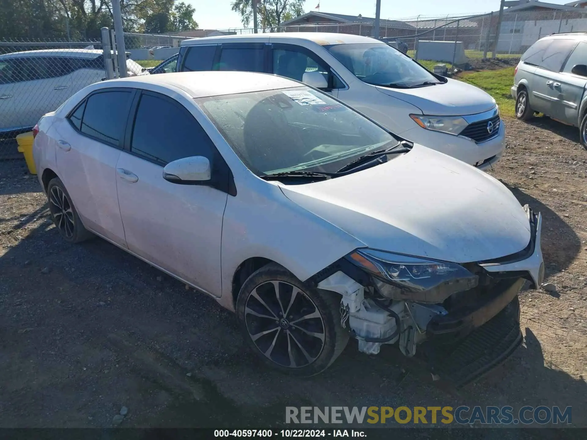 1 Photograph of a damaged car 5YFBURHE5KP885242 TOYOTA COROLLA 2019