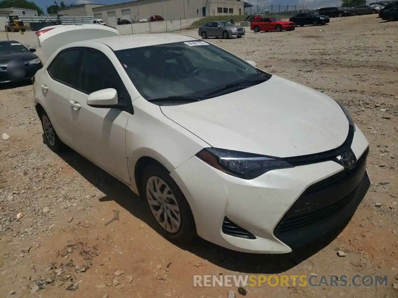 1 Photograph of a damaged car 5YFBURHE5KP885824 TOYOTA COROLLA 2019