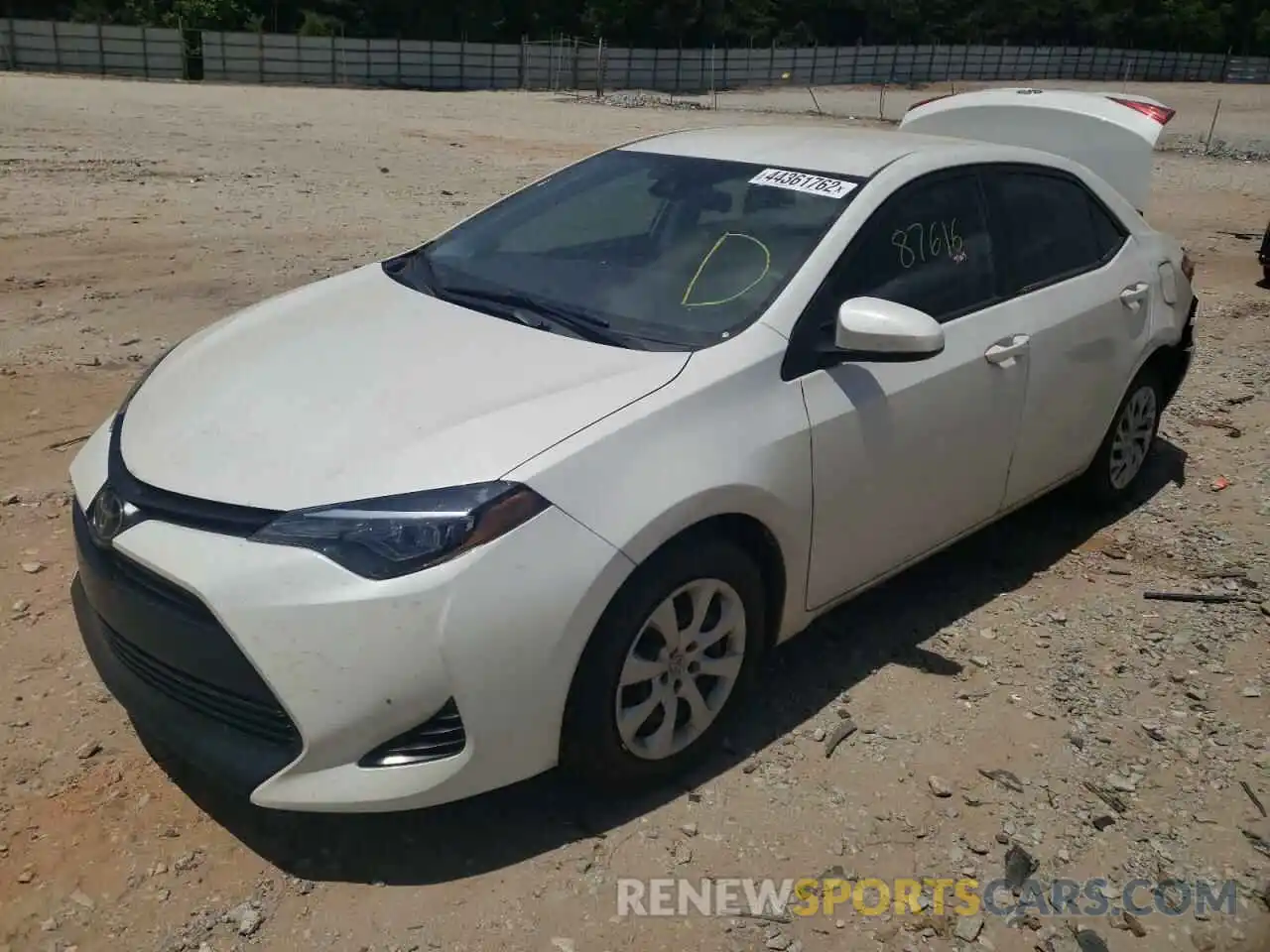 2 Photograph of a damaged car 5YFBURHE5KP885824 TOYOTA COROLLA 2019