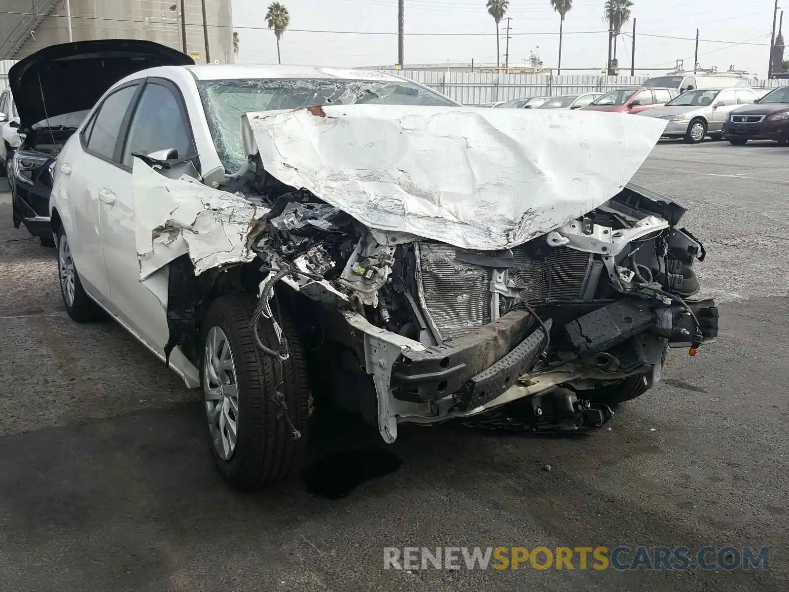 1 Photograph of a damaged car 5YFBURHE5KP886424 TOYOTA COROLLA 2019