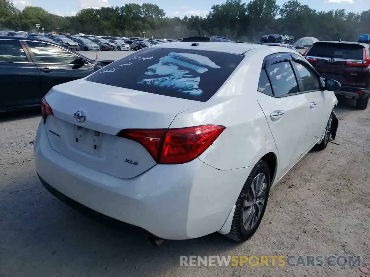 4 Photograph of a damaged car 5YFBURHE5KP889047 TOYOTA COROLLA 2019