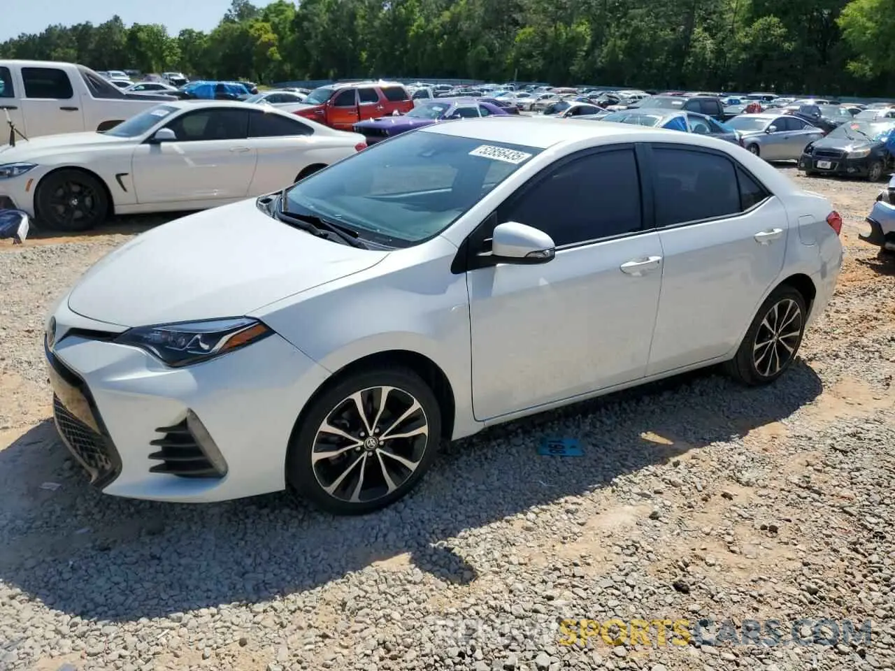 1 Photograph of a damaged car 5YFBURHE5KP889971 TOYOTA COROLLA 2019