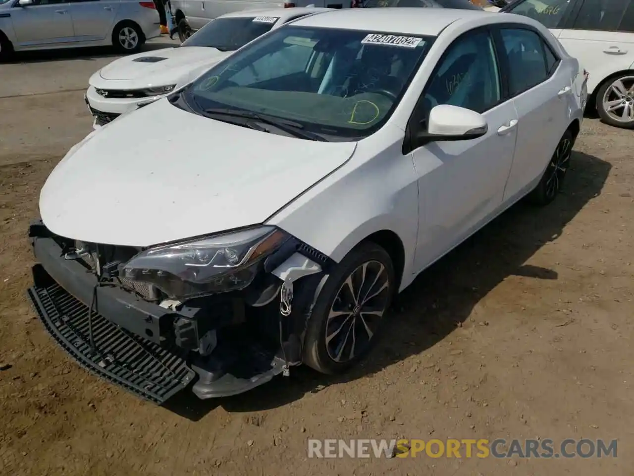 2 Photograph of a damaged car 5YFBURHE5KP890862 TOYOTA COROLLA 2019