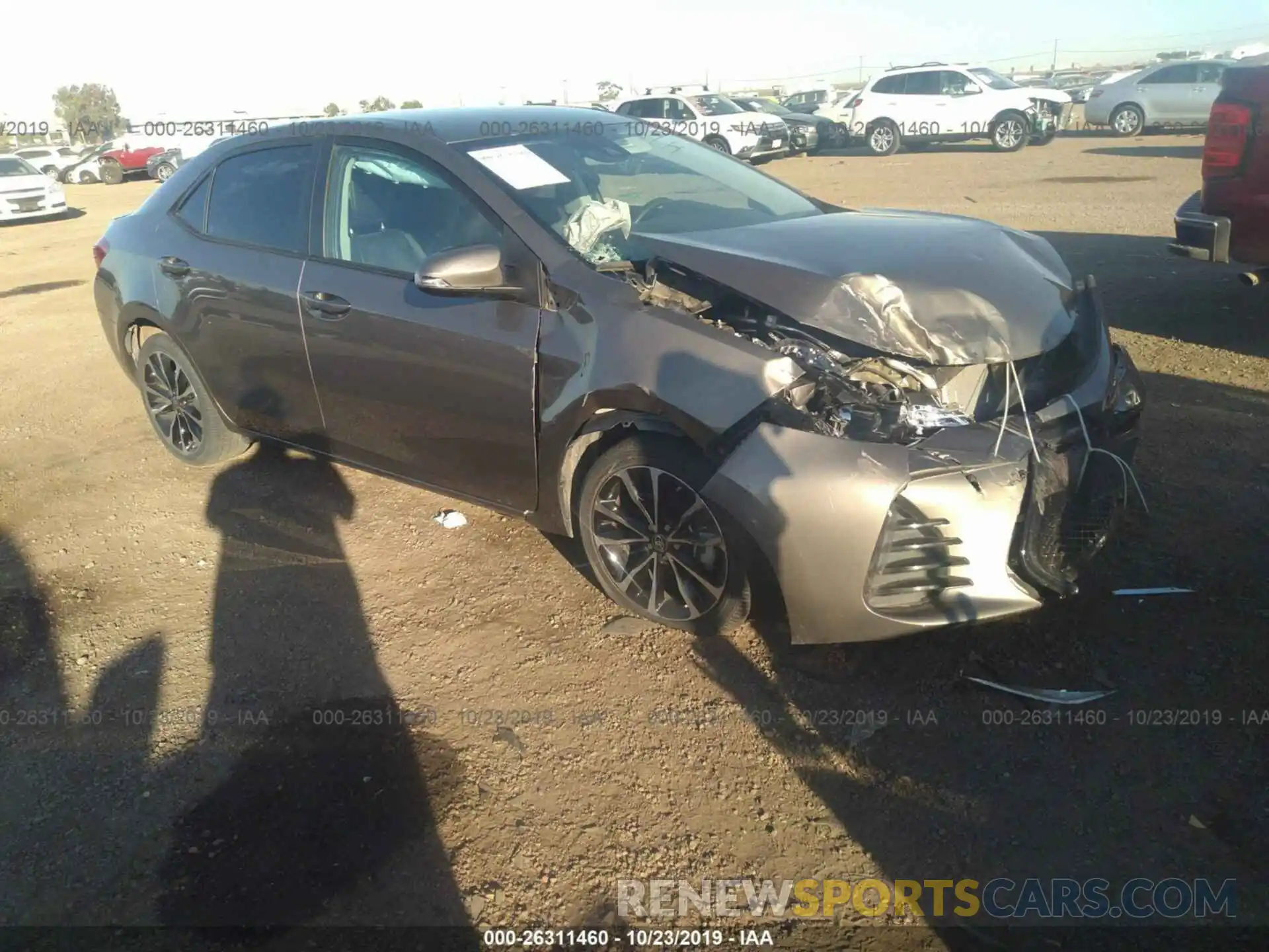 1 Photograph of a damaged car 5YFBURHE5KP893132 TOYOTA COROLLA 2019