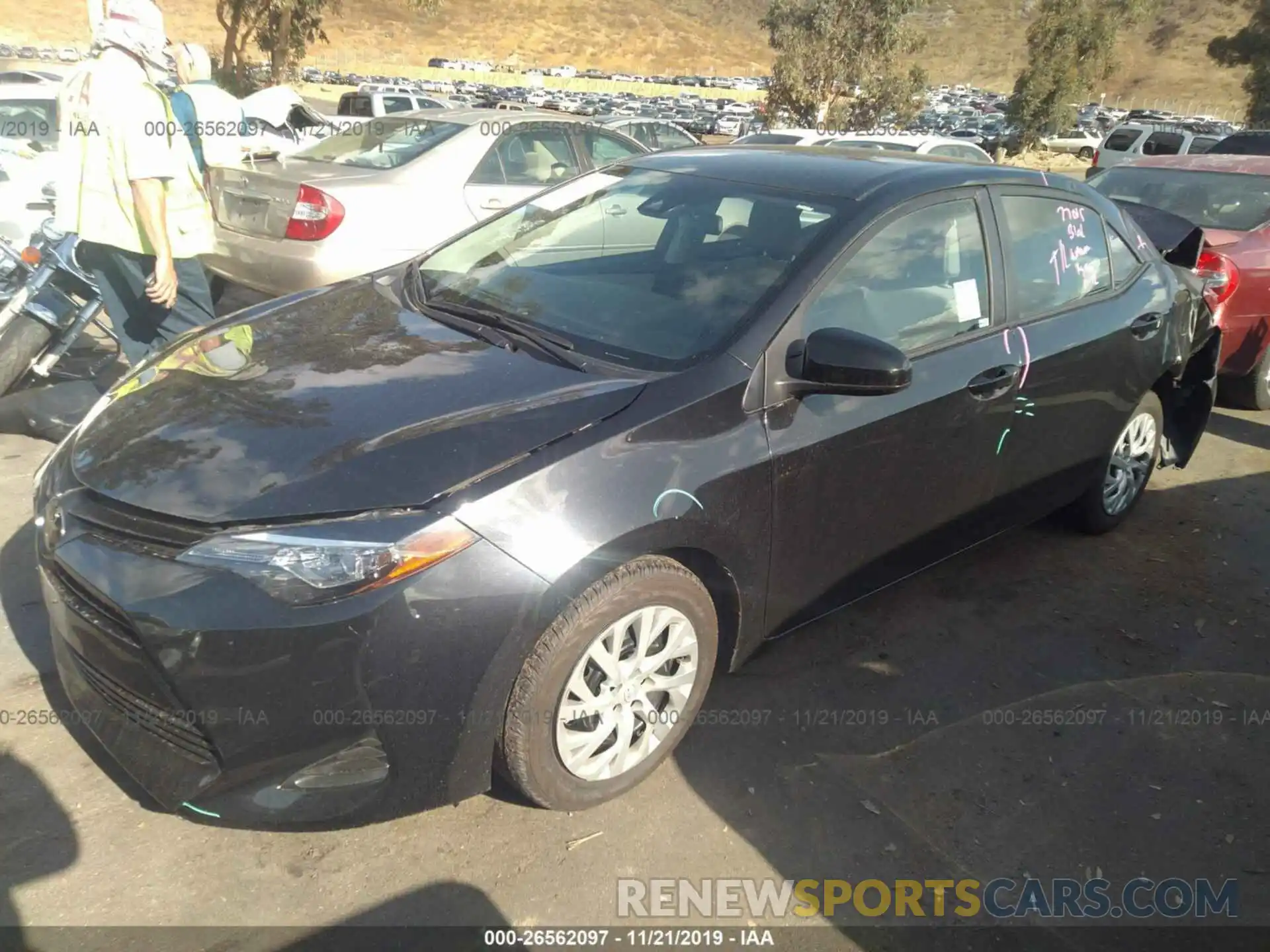 2 Photograph of a damaged car 5YFBURHE5KP894037 TOYOTA COROLLA 2019