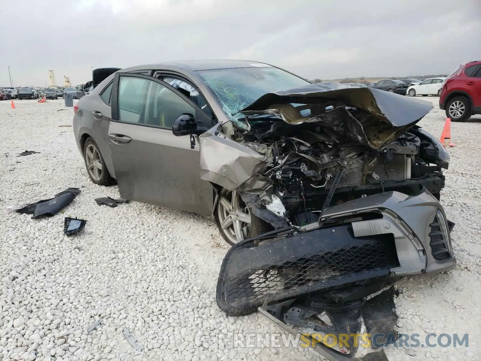 1 Photograph of a damaged car 5YFBURHE5KP895494 TOYOTA COROLLA 2019