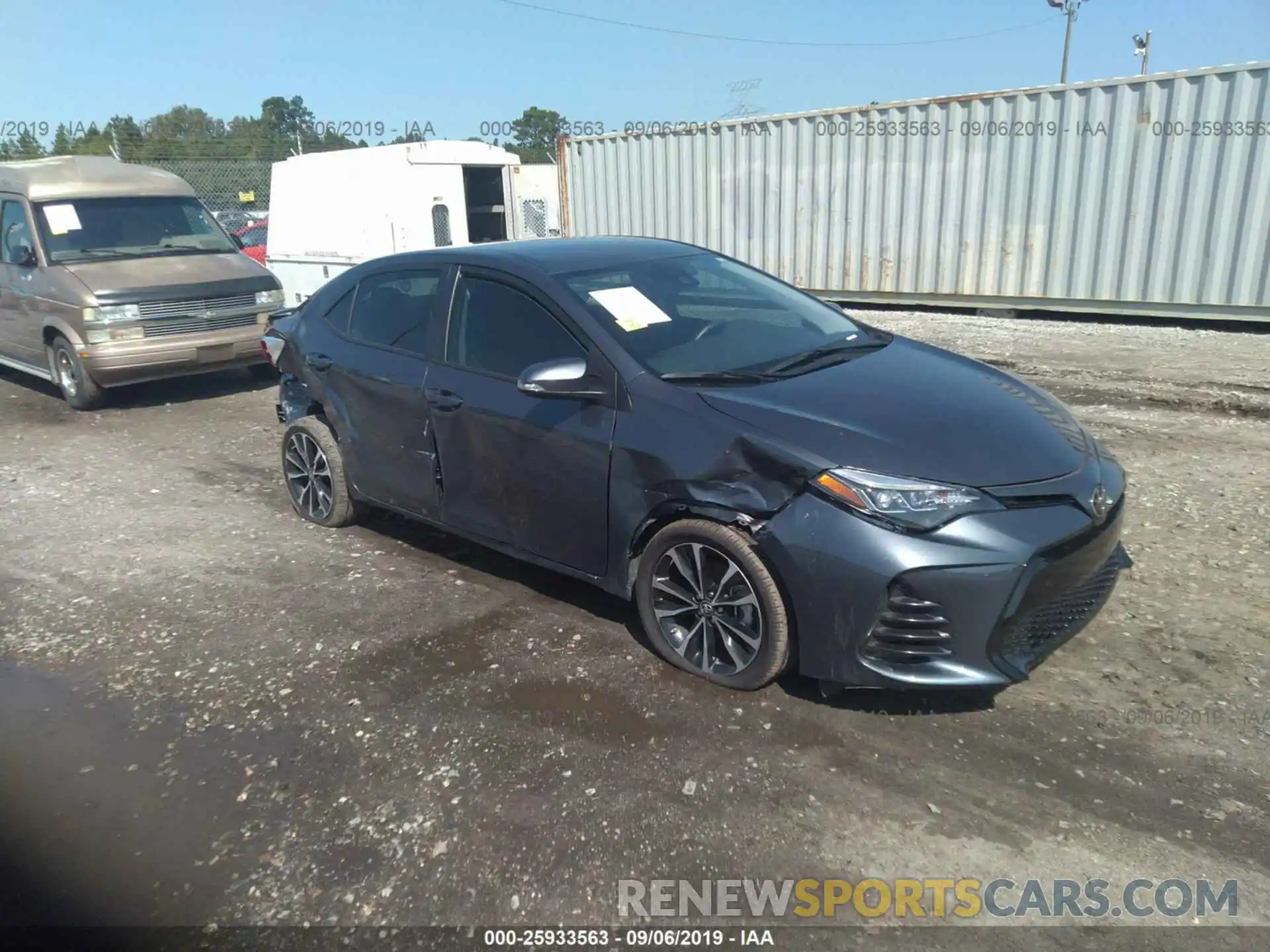 1 Photograph of a damaged car 5YFBURHE5KP896046 TOYOTA COROLLA 2019