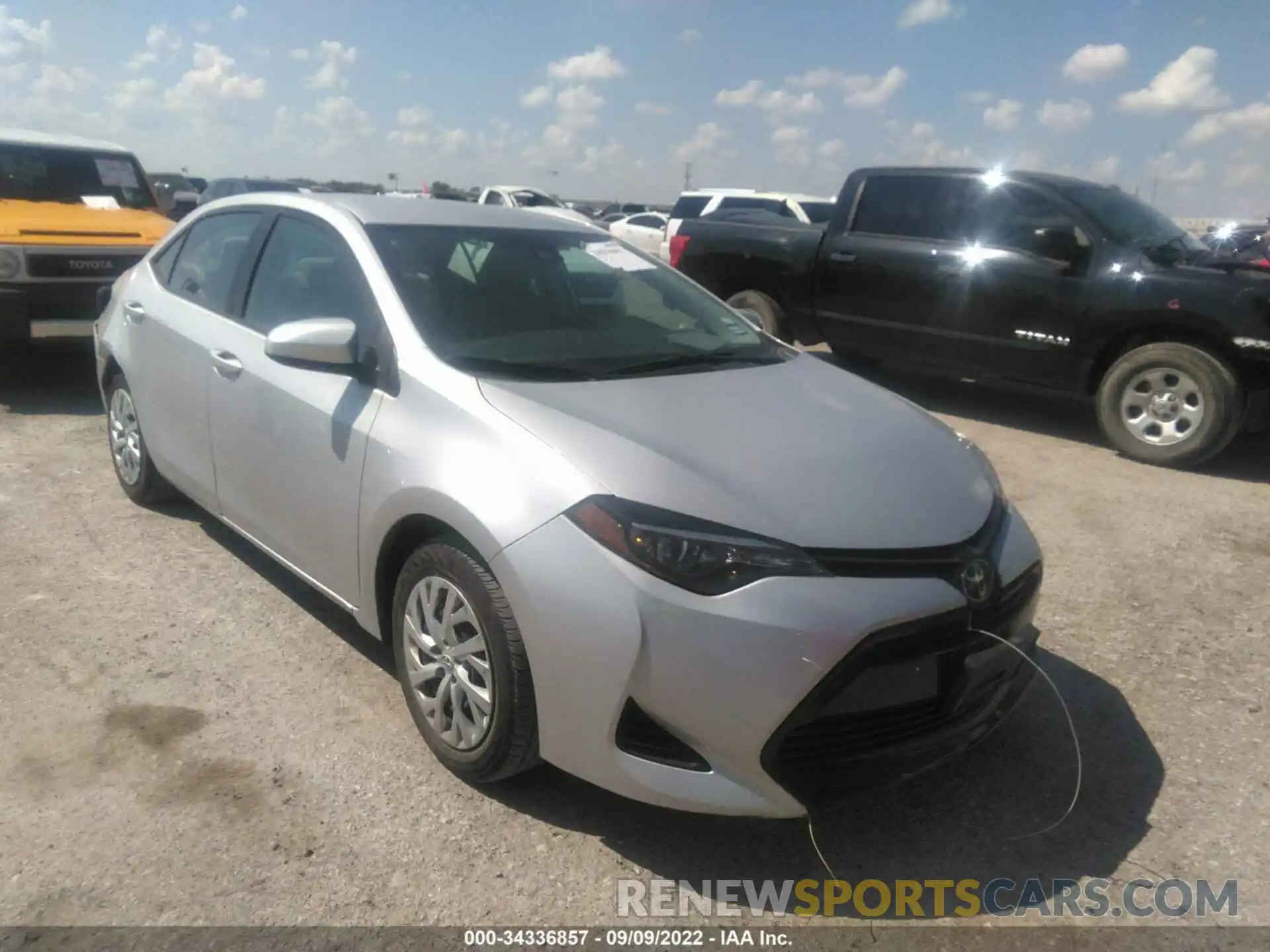 1 Photograph of a damaged car 5YFBURHE5KP901102 TOYOTA COROLLA 2019