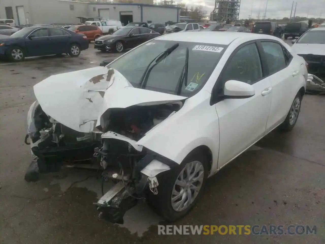 2 Photograph of a damaged car 5YFBURHE5KP905313 TOYOTA COROLLA 2019