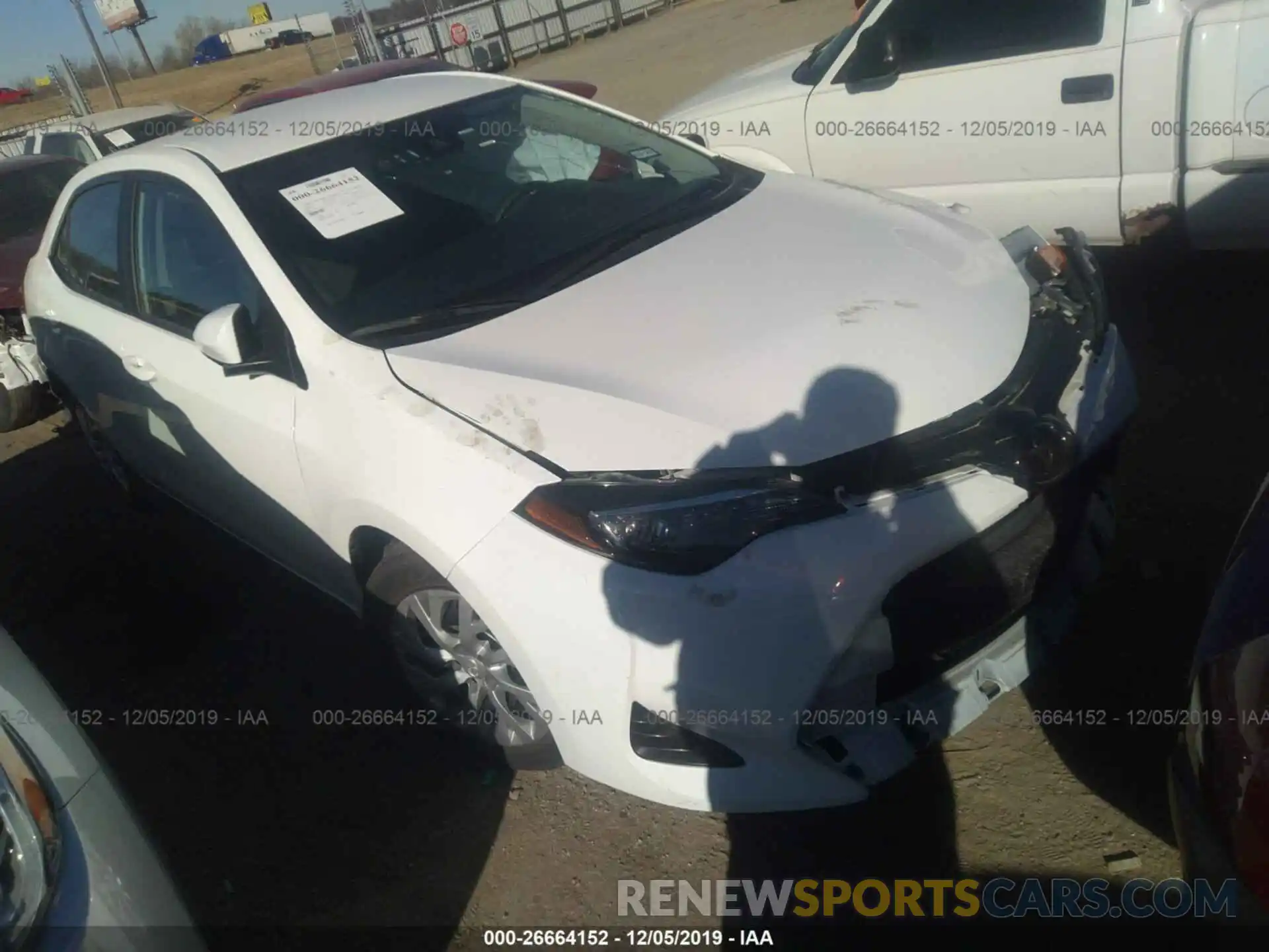 1 Photograph of a damaged car 5YFBURHE5KP908535 TOYOTA COROLLA 2019