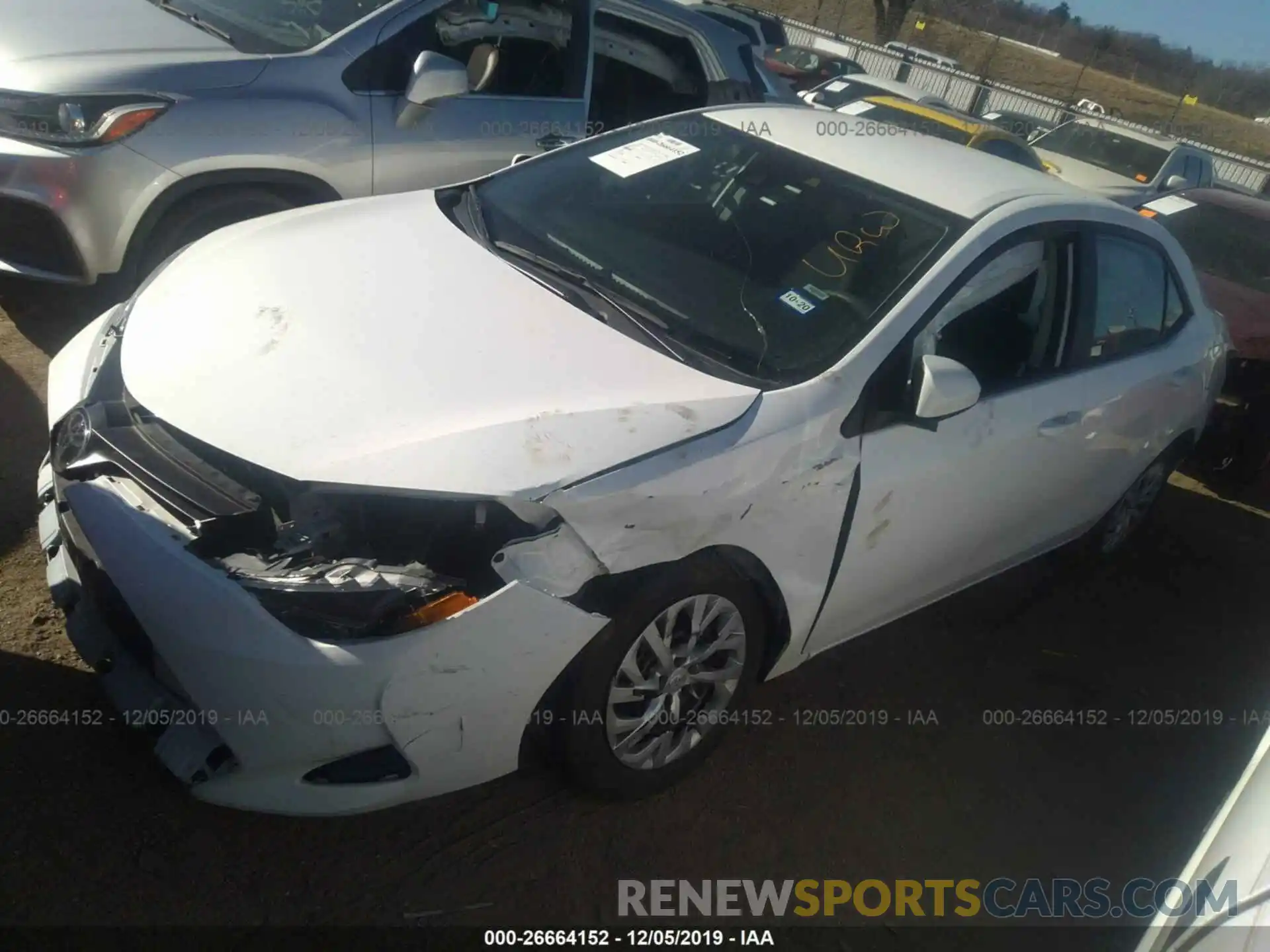 2 Photograph of a damaged car 5YFBURHE5KP908535 TOYOTA COROLLA 2019