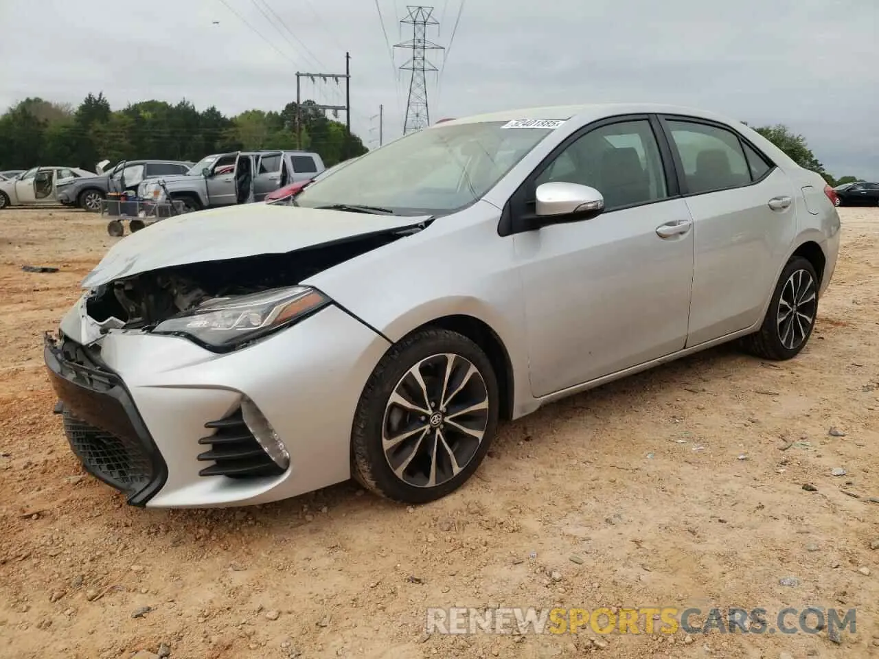 1 Photograph of a damaged car 5YFBURHE5KP910088 TOYOTA COROLLA 2019