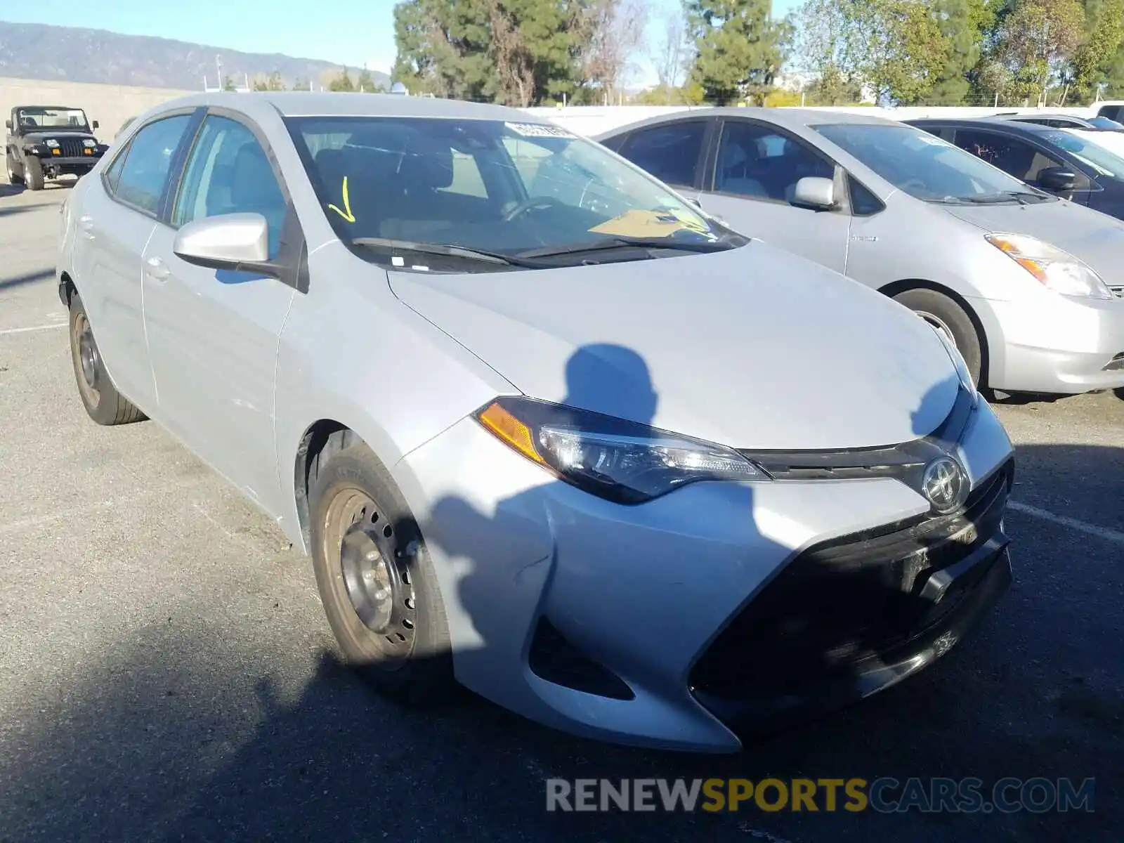 1 Photograph of a damaged car 5YFBURHE5KP910625 TOYOTA COROLLA 2019