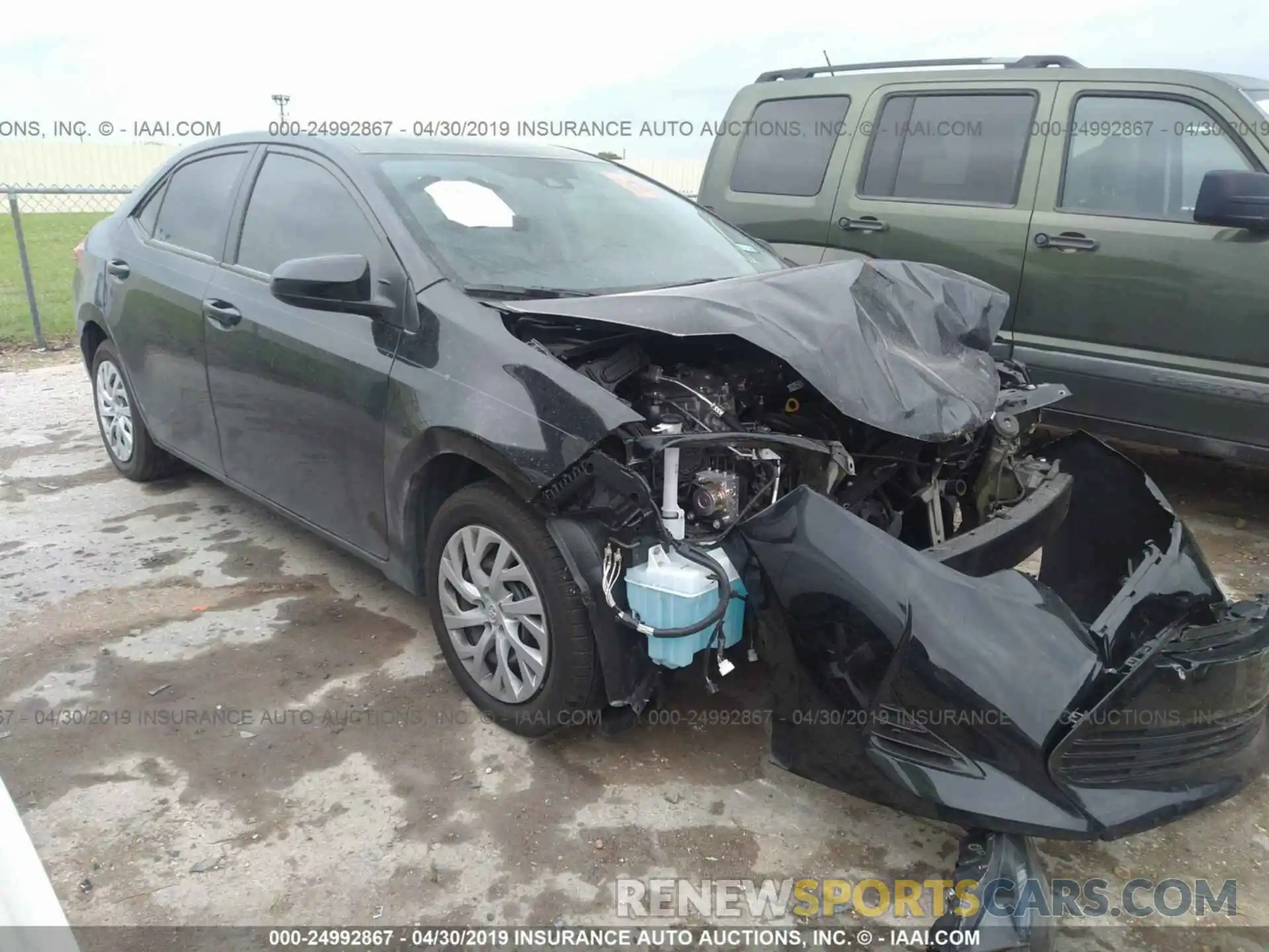 1 Photograph of a damaged car 5YFBURHE5KP910933 TOYOTA COROLLA 2019