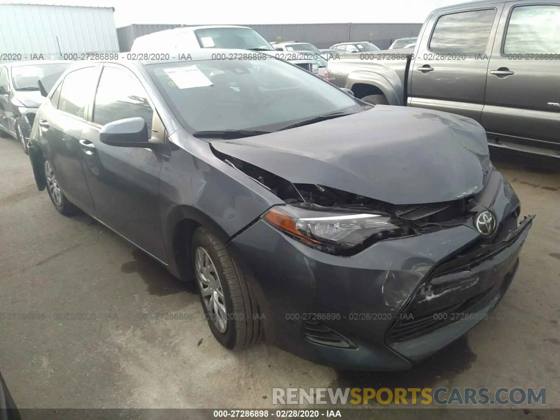 1 Photograph of a damaged car 5YFBURHE5KP911046 TOYOTA COROLLA 2019