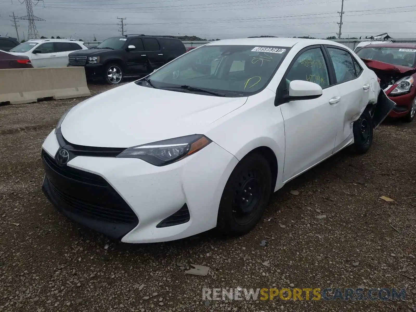 2 Photograph of a damaged car 5YFBURHE5KP920023 TOYOTA COROLLA 2019