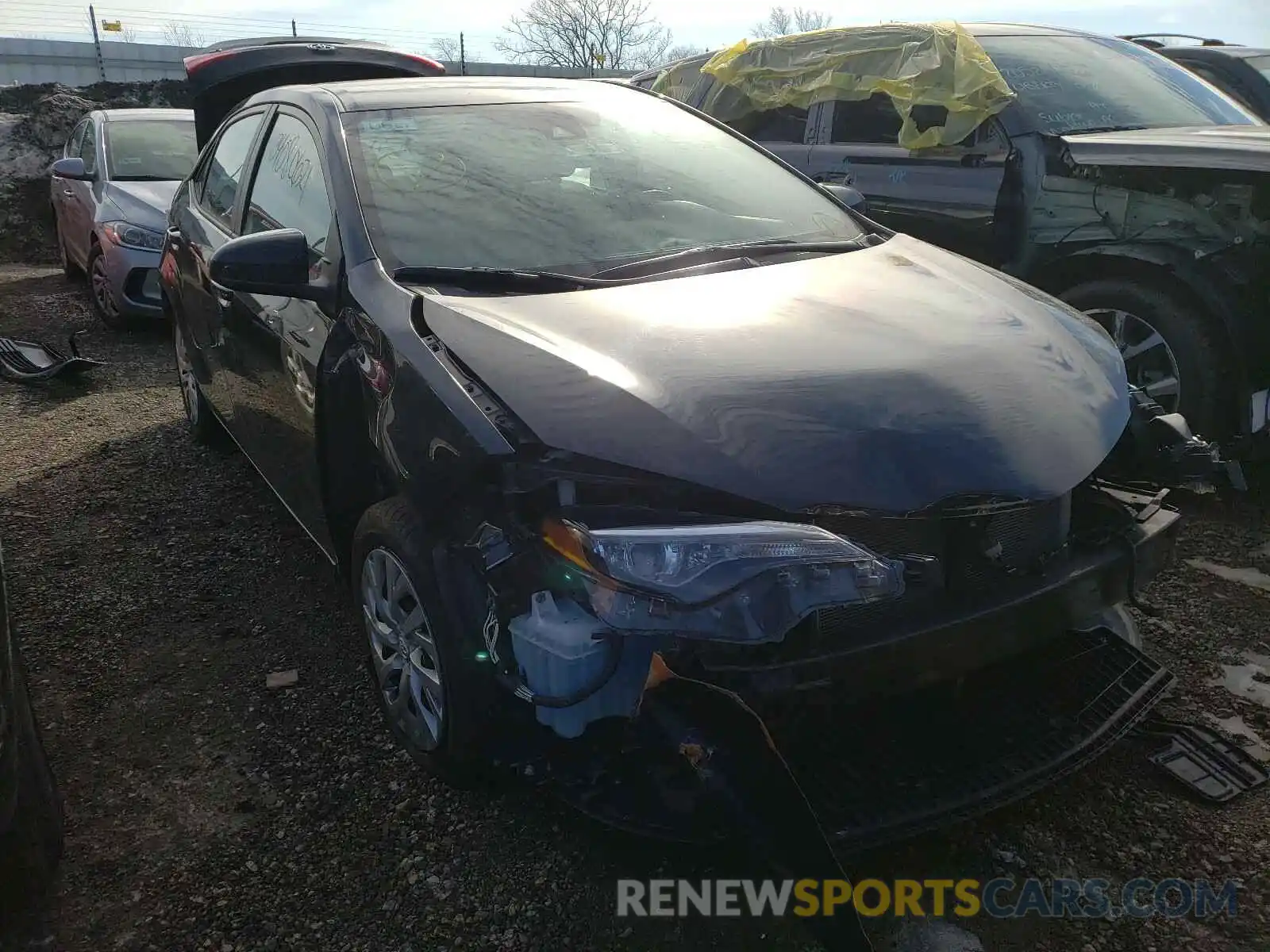 1 Photograph of a damaged car 5YFBURHE5KP920703 TOYOTA COROLLA 2019