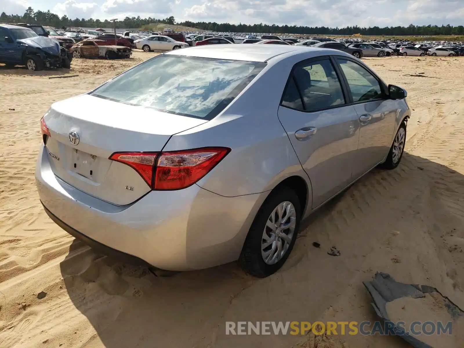 4 Photograph of a damaged car 5YFBURHE5KP920765 TOYOTA COROLLA 2019