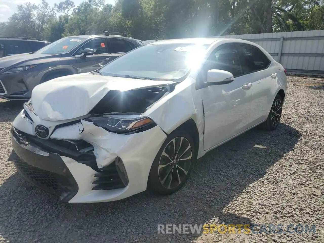 1 Photograph of a damaged car 5YFBURHE5KP921284 TOYOTA COROLLA 2019