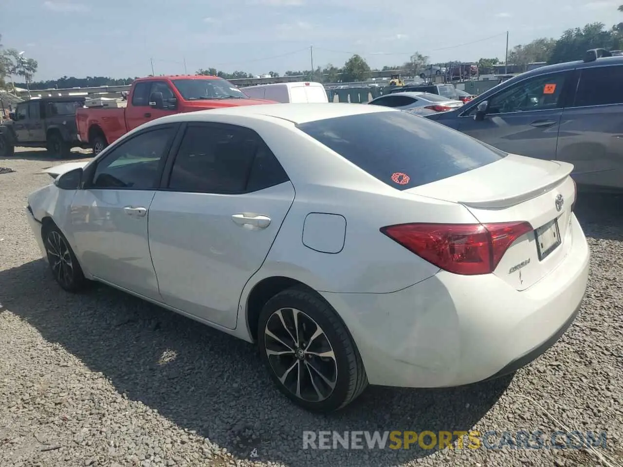 2 Photograph of a damaged car 5YFBURHE5KP921284 TOYOTA COROLLA 2019