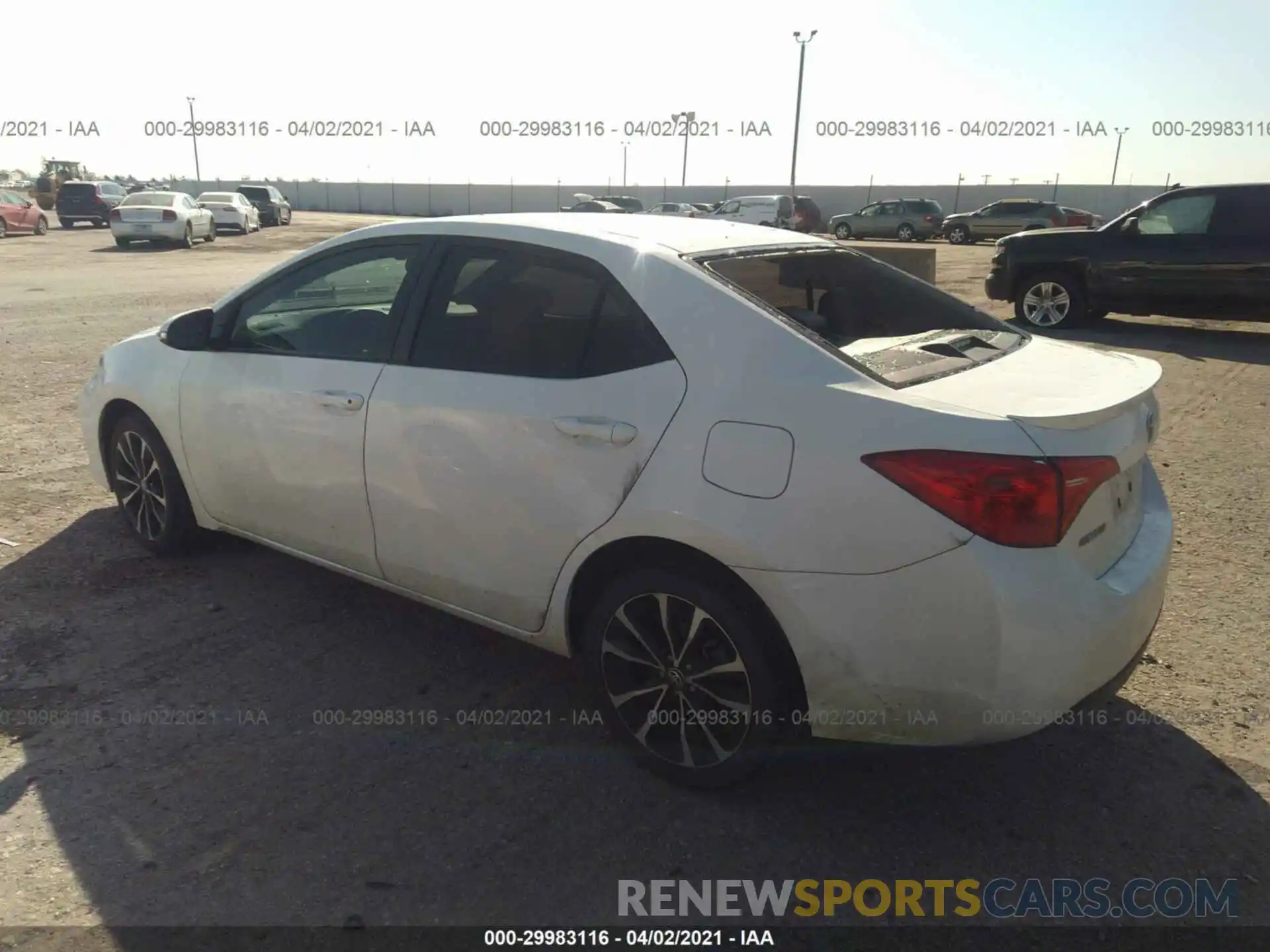 3 Photograph of a damaged car 5YFBURHE5KP925772 TOYOTA COROLLA 2019